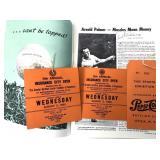 ARNOLD PALMER AUTOGRAPHED 1960 INSURANCE OPEN