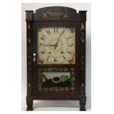 SETH THOMAS SHELF CLOCK, ORIGINAL STENCILING
