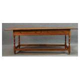 N. ENGLAND 18T / EARLY 19THC STRETCHER BASE TABLE