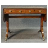 19THC. MAHOGANY ENG. SOFA TABLE, EXC. CONDITION