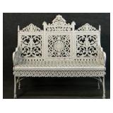 PETER TIMMES, BROOKLYN NY CAST IRON GARDEN BENCH