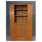 OPEN TOP COUNTRY CUPBOARD IN REDWASH