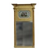 FEDERAL PERIOD MIRROR W/ EGLOMISE PANEL
