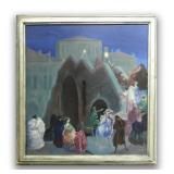 AGNES TAIT (1894 - 1981) "MASQUERADE" OIL / CANVAS