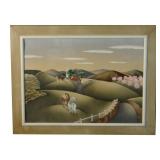 BENJAMIN JORG HARRIS AIRBRUSHED WATERCOLOR