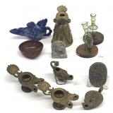 ASSORTED "OBJECTS DE VITINE" INC. EARLY GLASS,