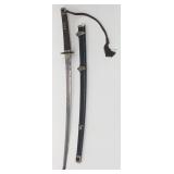 19THC. SAMURAI W/ LATER MOUNTS