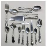 GORHAM STERLING SILVER FLATWARE SERV. FOR 12