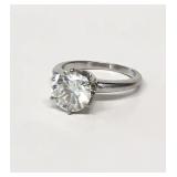 2.42 CARAT ROUND DIAMOND SOLITAIRE RING WITH GIA