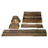 TIFFANY STUDIOS "AMERICAN INDIAN" PATTERN DESK SET