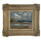 OIL / BOARD SGND A. G. FLEMING, "FINISTERE BEACH,