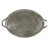 ENGLISH STERLING SILVER TWO HANDLED TRAY