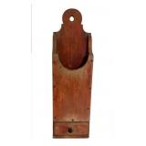 HANGING PIPE BOX OVER 1 DRAWER IN RED WASH