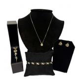 MISC. GROUP OF JEWELRY, INC. "X" & "O" BRACELET,