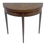 C. 1910 EDWARDIAN MARQUETRY INLAID GAME TABLE