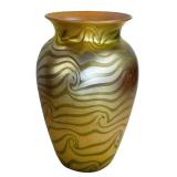 6 1/2" TALL SIGNED DURAND ART GLASS VASE