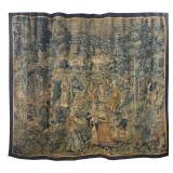 RARE 18THC. FLEMISH GAME PARK TAPESTRY  90" X 120"