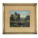 PASTEL LANDSCAPE NOTED IN VERSO, FANNIE WHEELER