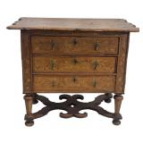 18THC.ITALIAN NEOCLASSICAL INLAID WALNUT COMMODINO