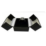 DIAMOND RING SET IN PLATINUM W/ 1.04 CENTER STONE