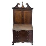C. 1770 BOSTON INLAID CHIPPENDALE SECRETARY