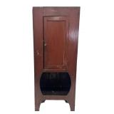 ONE DOOR COUNTRY CUPBOARD W/ OPEN COMPARTMENT