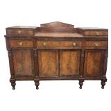 PHILADELPHIA CLASSICAL SIDEBOARD W/ REEDED PILLARS