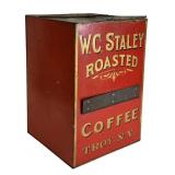 W. C. STALEY ROASTED COFFEE, TROY NY ,  STORE TIN