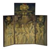 4 PANEL SCREEN WITH O/C PANELS BY MYLO QUAM