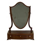 C.1810 GENTLEMANS SHIELD SHAPED DRESSING MIRROR