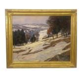 OIL / CANVAS,  GARDNER SYMONS, WINTER LANDSCAPE