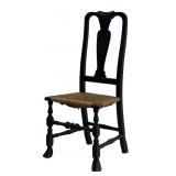 WM & MARY TRANSITIONAL QA SPOON BACK CHAIR