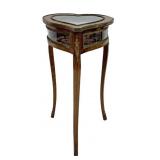 HEART SHAPED LIFT LID FRENCH VITRINE