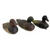 3 WORKING DECOYS IN OLD PAINT