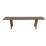 PLANK SEAT BENCH WITH MORTISED CONSTRUCTION