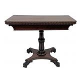 FEDERAL CARD TABLE W/ EGG & DART MOLDING