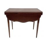 C.1800 NY INLAID PEMBROKE TABLE ATTRIB. TO WILLIAM