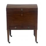 DOME TOP CELLARETTE W/ DIVIDED INTERIOR & DRAWER