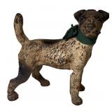 CAST IRON DOG DOORSTOP 8 1/4" X 8"