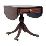 NY MAHOGANY PEMBROKE TABLE ATTRIB. TO DUNCAN PHYFE
