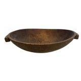 AMERICAN FIGURED MAPLE BATTER BOWL W/ APPLIED