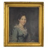 AMERICAN SCHOOL PORTRAIT OF A LADY ON POPLAR