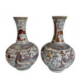 PR OF 16" REPUBLIC PERIOD CHINESE DRAGON VASES