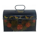 AARON BUTLER PAINT DECORATED TOLEWARE BOX
