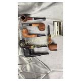 6 vintage tobacco pipes