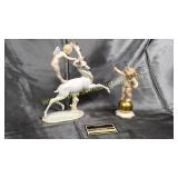 German statues deer is missing antler