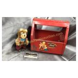 Sunshine coin bank and caddy and cymbal bear
