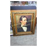 Large Lincoln portrait in very cool antique frame