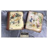 2 antique photo albums