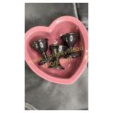 Silverplate egg stands